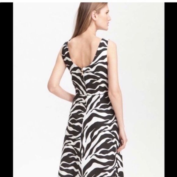 Kate Spade Black and White Zebra Print Dress - Picture 2 of 6